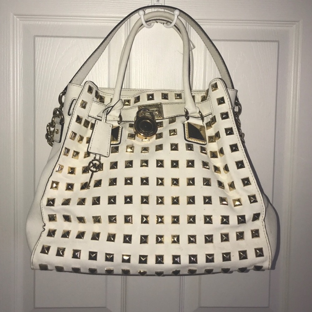 White and gold Hamilton - Michael Kors